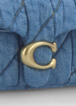 Best COACH Tabby 20 Quilted Indigo Denim Shoulder Bag