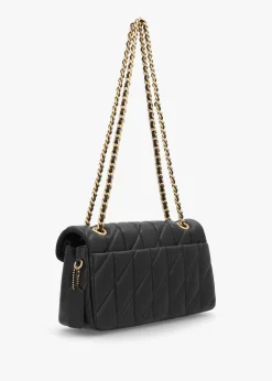 Sale COACH Tabby Quilted 26 Black Leather Shoulder Bag