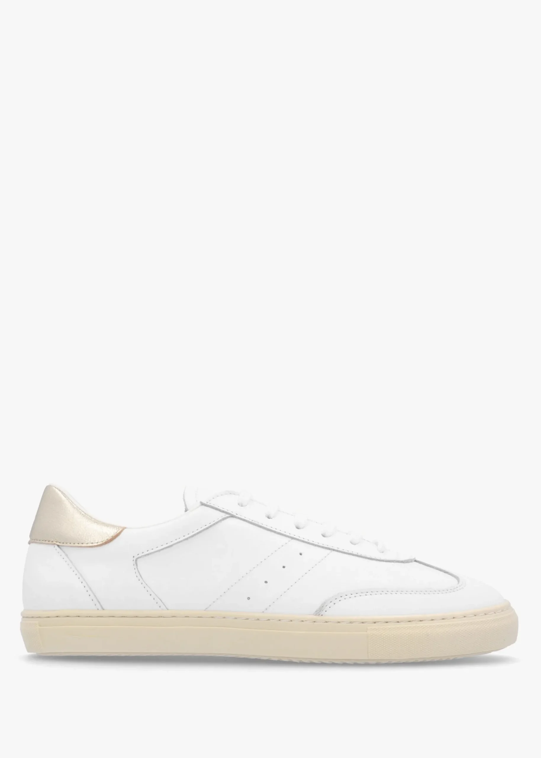 Outlet DANIEL Thamby White Leather Low Profile Trainers
