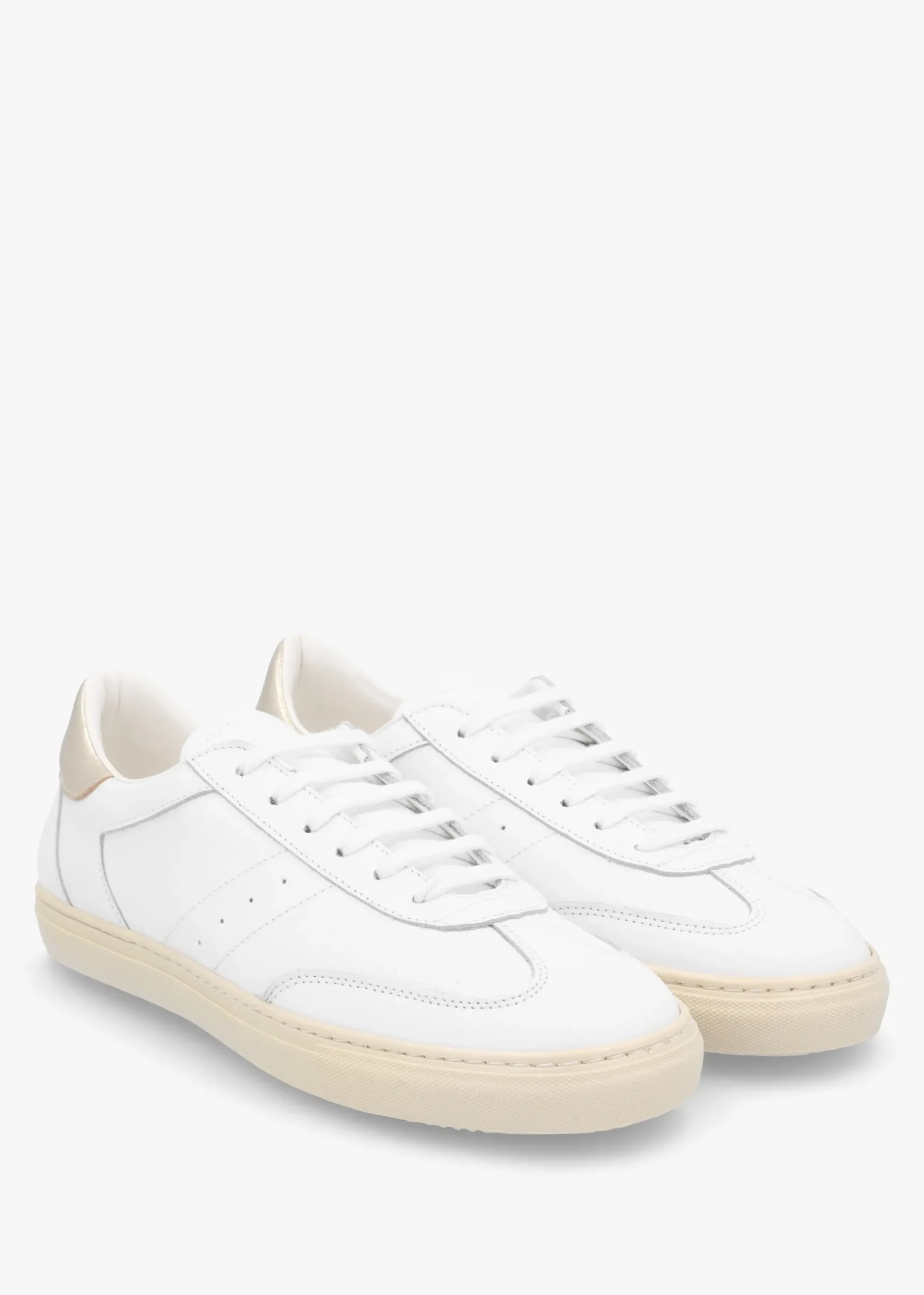 Outlet DANIEL Thamby White Leather Low Profile Trainers