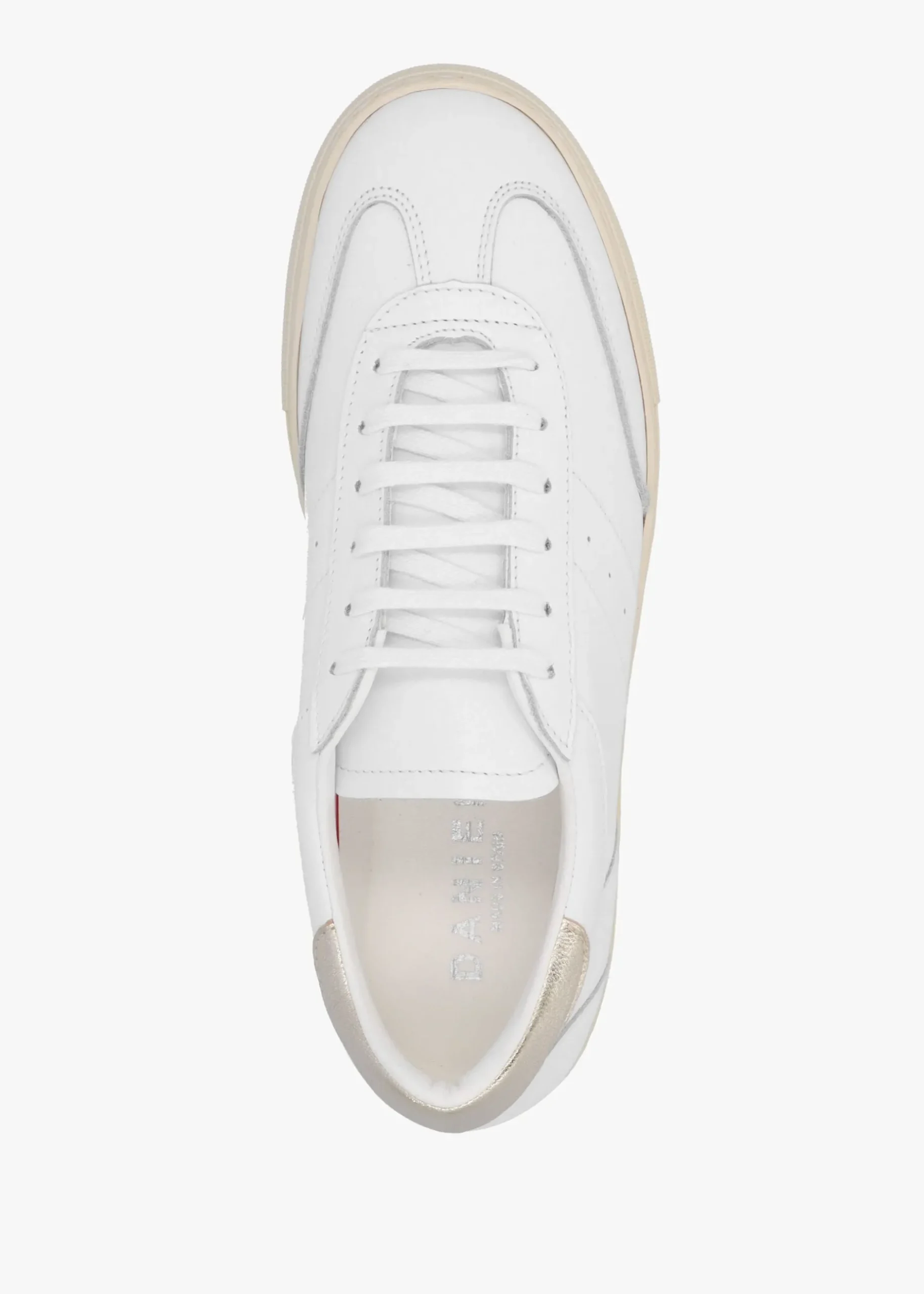Outlet DANIEL Thamby White Leather Low Profile Trainers