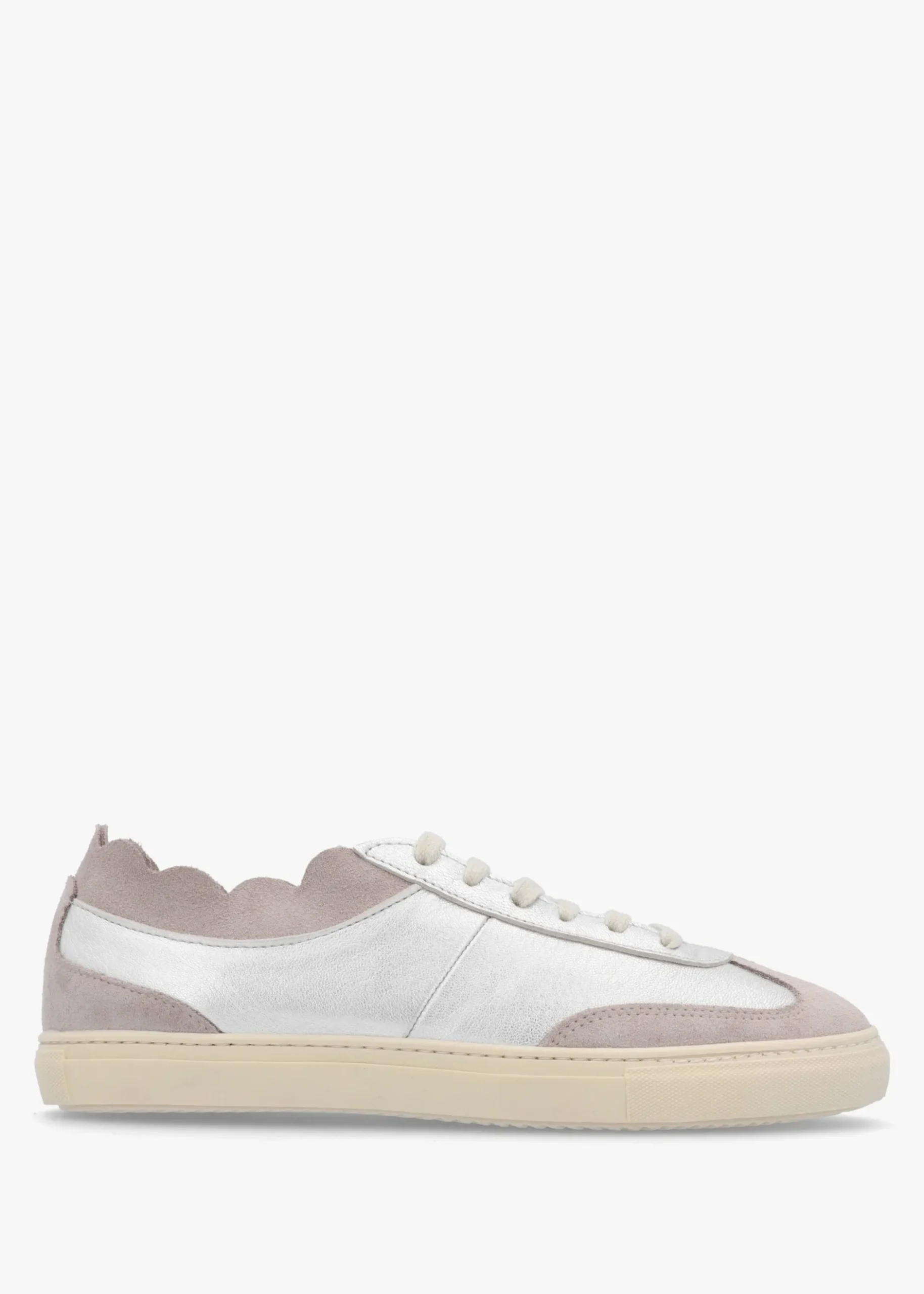 Hot DANIEL Thascal Silver Leather Low Profile Trainers
