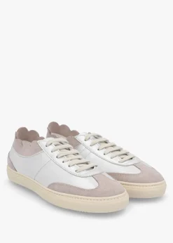 Hot DANIEL Thascal Silver Leather Low Profile Trainers