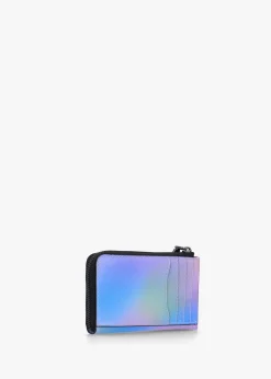 Hot MARC JACOBS The Airbrush Utility Snapshot Top Zip Blue Multi Leather Wallet