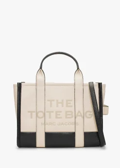 Hot MARC JACOBS The Colourblock Small Ivory Multi Leather Tote Bag