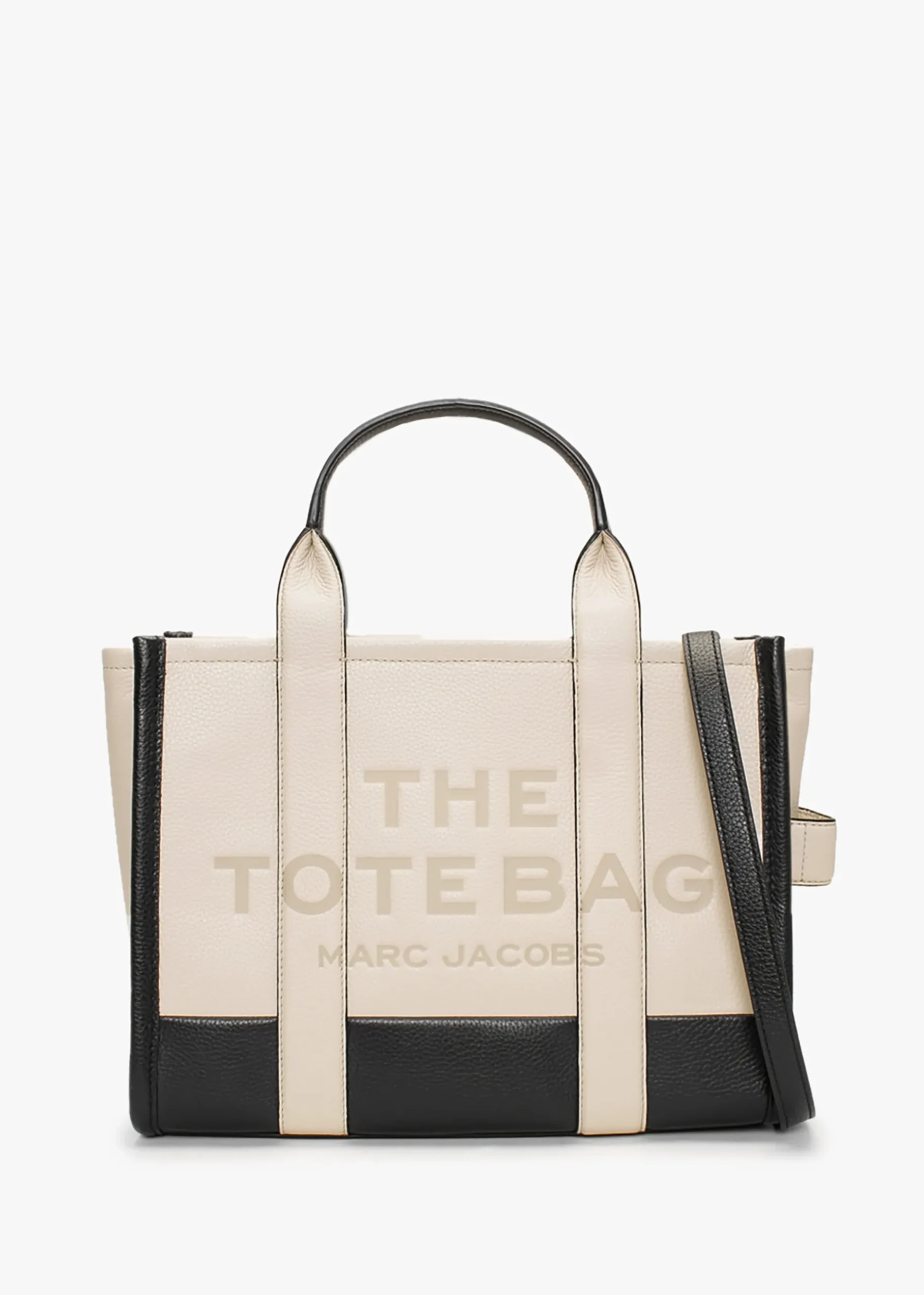 Hot MARC JACOBS The Colourblock Small Ivory Multi Leather Tote Bag