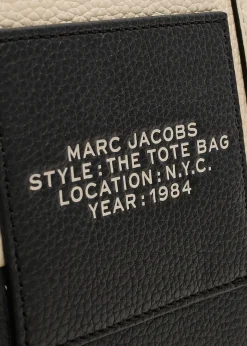 Hot MARC JACOBS The Colourblock Small Ivory Multi Leather Tote Bag