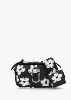 Best MARC JACOBS The Daisy Snapshot Black White Leather Camera Bag