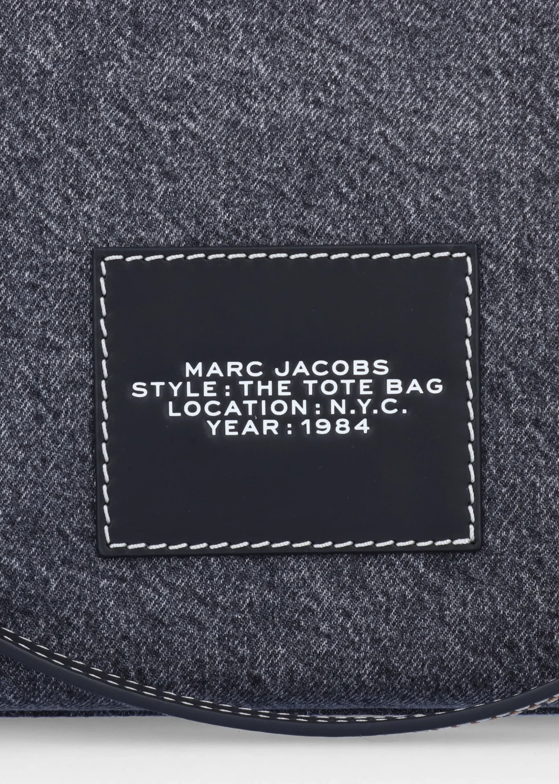 Outlet MARC JACOBS The Denim Chain Medium Black Wash Tote Bag