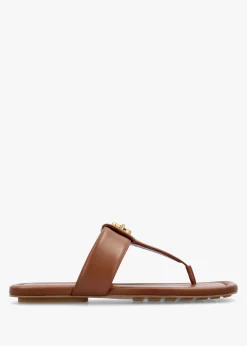 Hot MARC JACOBS The Dual T Strap Brandy Leather Sandals