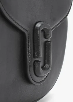 Discount MARC JACOBS The J Marc Small Black Leather Saddle Bag