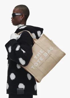Sale MARC JACOBS The Large Beige Canvas Tote Bag