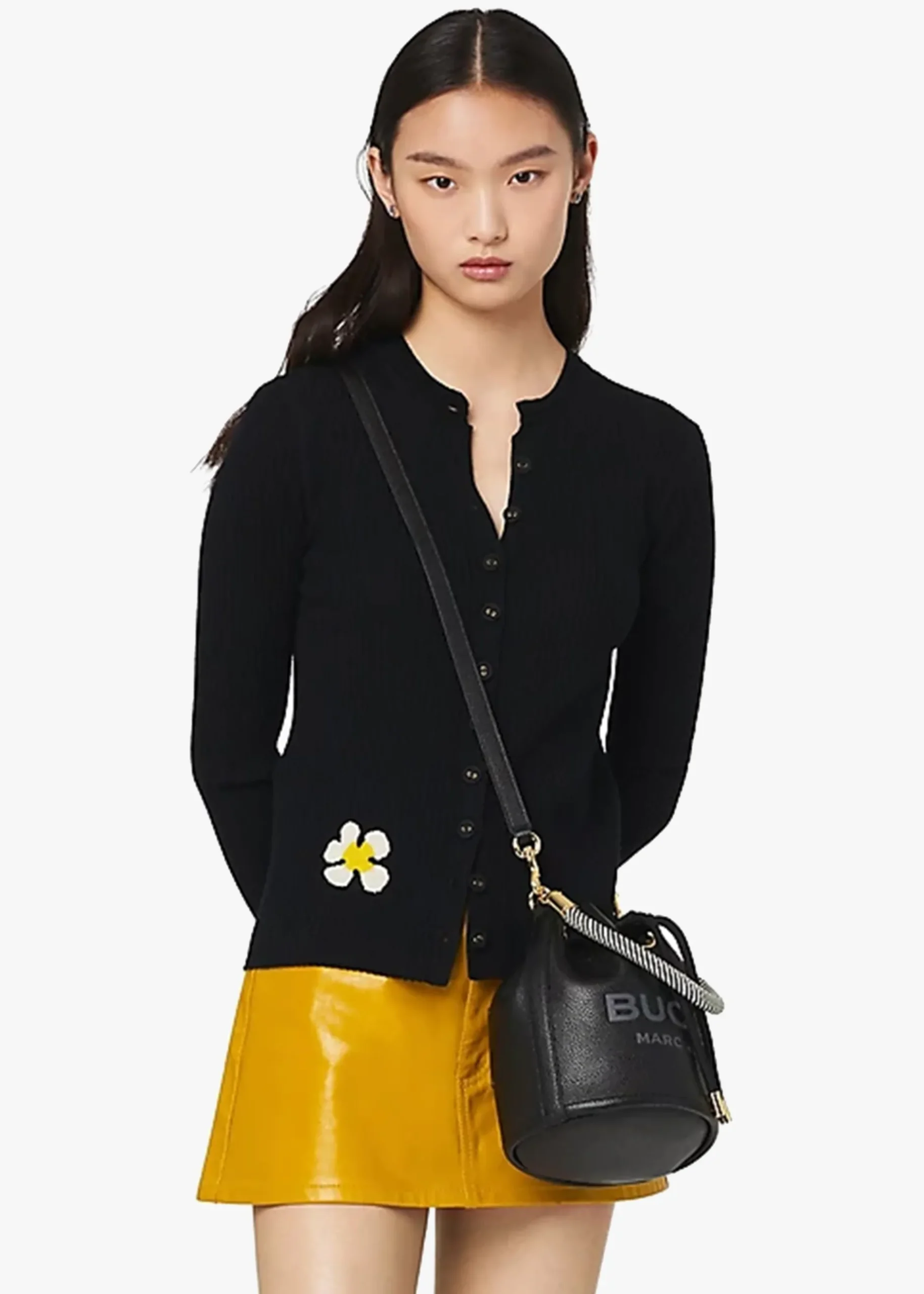 Best MARC JACOBS The Leather Black Bucket Bag