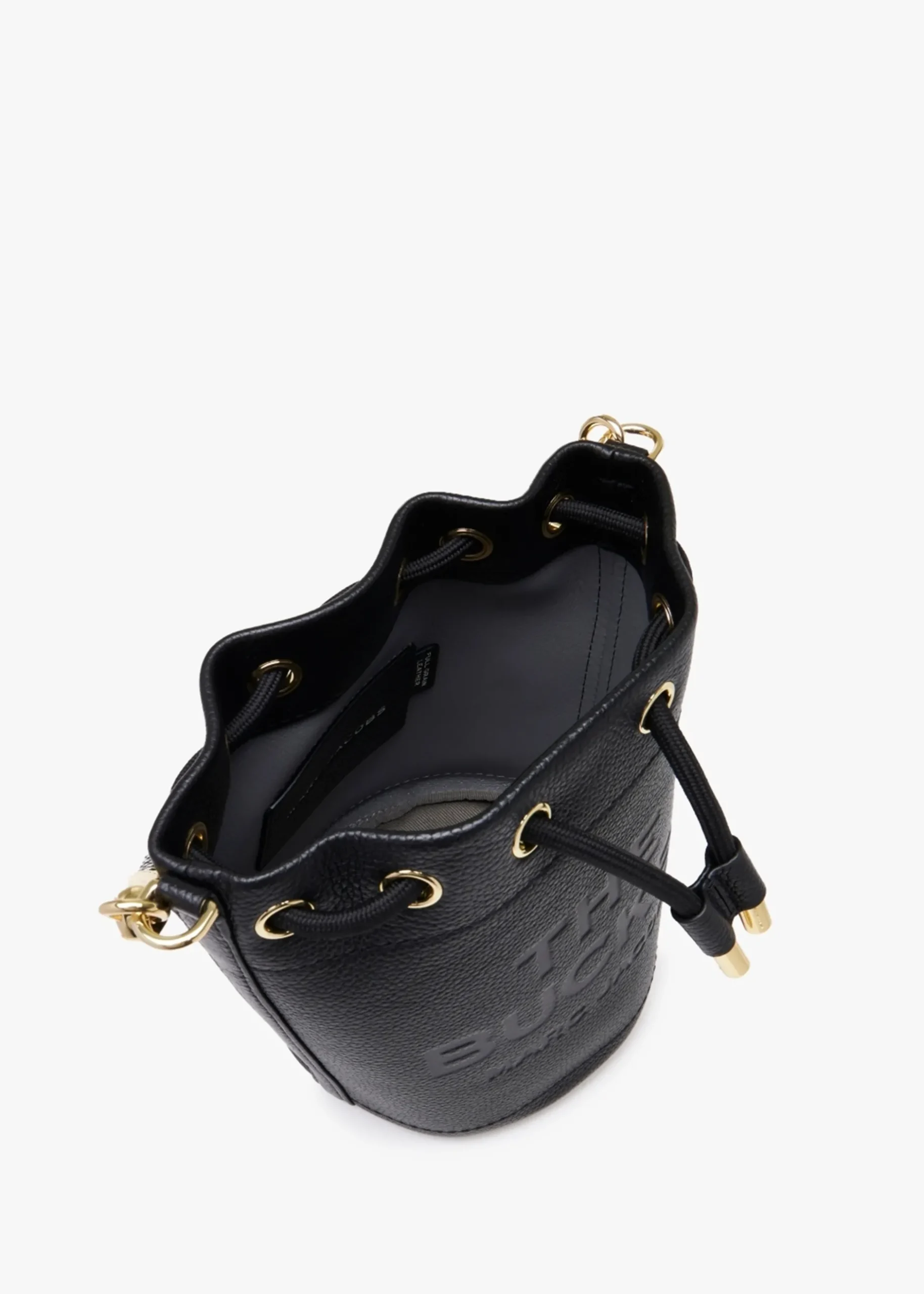 Best MARC JACOBS The Leather Black Bucket Bag