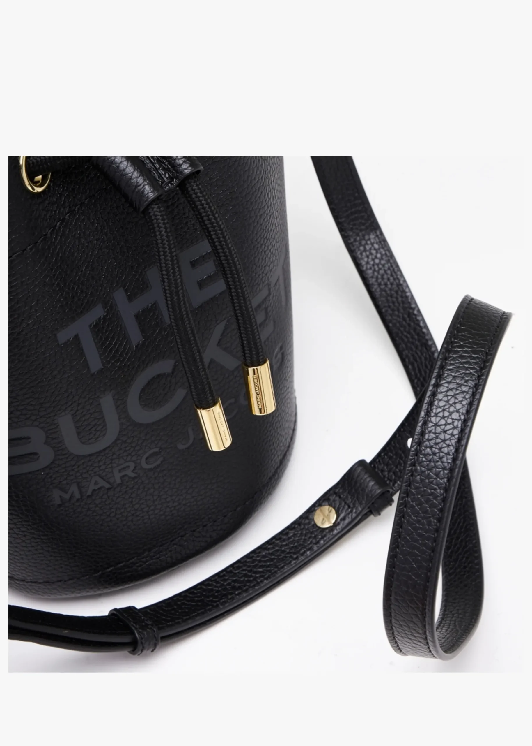 Best MARC JACOBS The Leather Black Bucket Bag