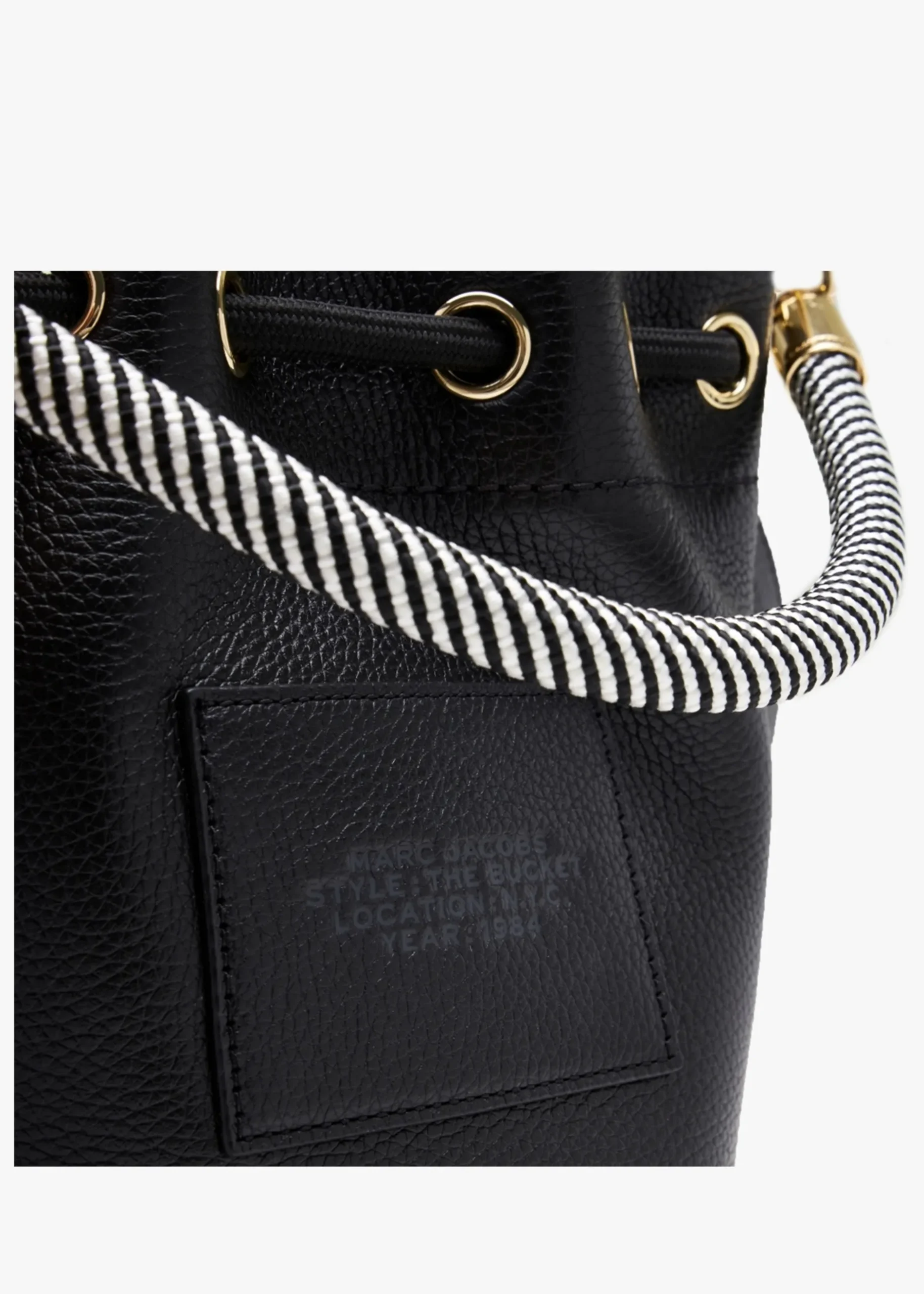 Best MARC JACOBS The Leather Black Bucket Bag