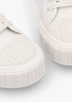 New MARC JACOBS The Leather Cotton White Trainers