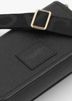 Online MARC JACOBS The Leather Mini Black Cross-Body Bag