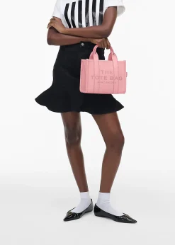 New MARC JACOBS The Leather Small Ribbon Pink Tote Bag