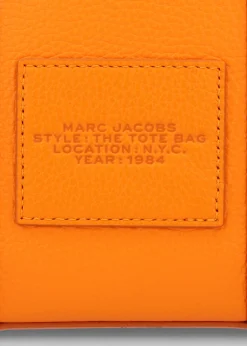 Online MARC JACOBS The Leather Small Tangerine Tote Bag