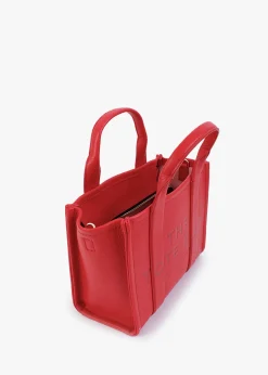 Fashion MARC JACOBS The Leather Small True Red Tote Bag