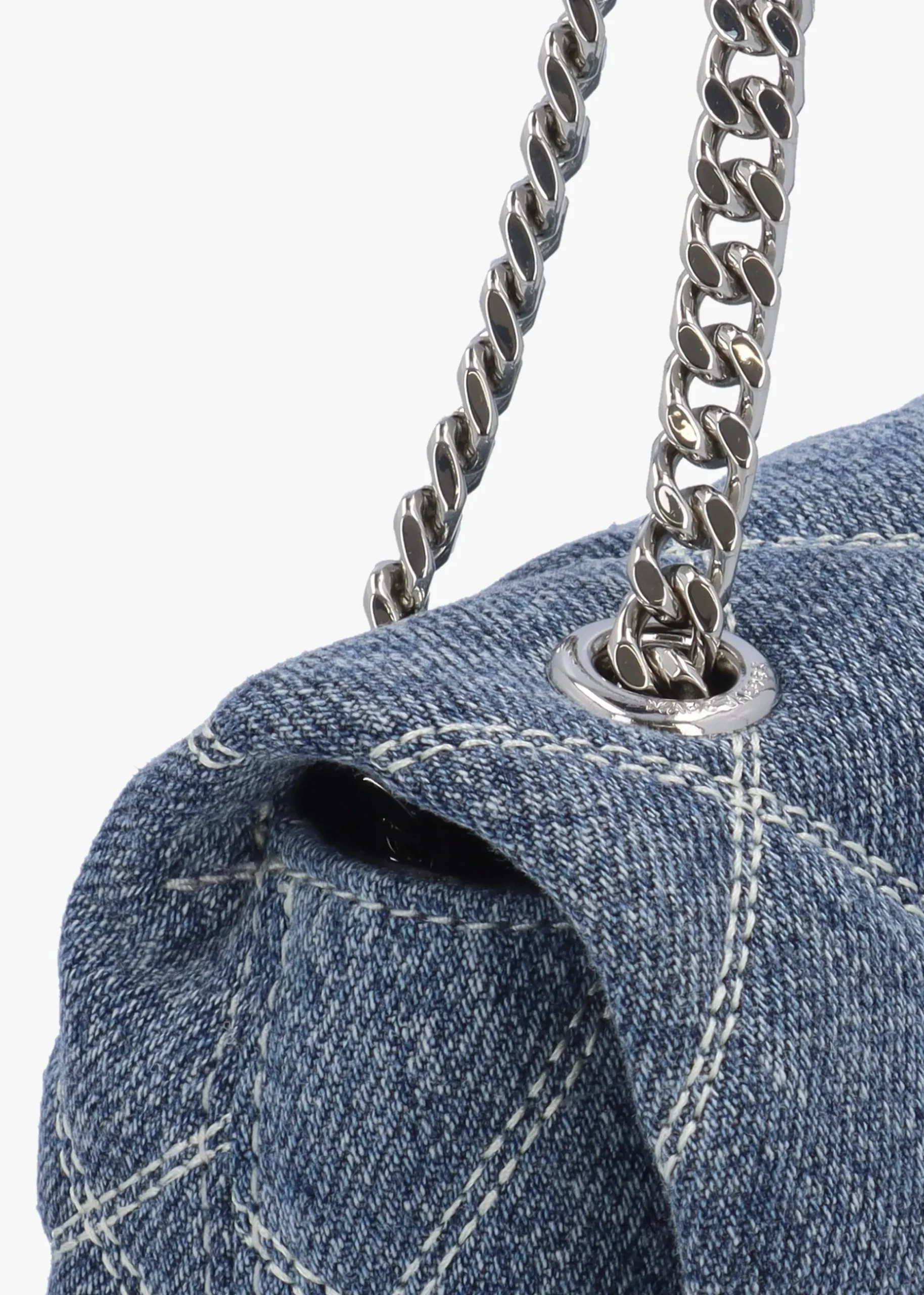 Discount MARC JACOBS The Mini Dual Light Wash Indigo Denim Bag