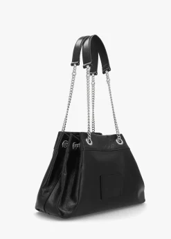 Sale MARC JACOBS The Small Black Leather Chain Sack Bag
