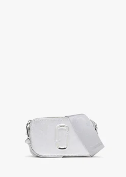 Outlet MARC JACOBS The Snapshot DTM Silver Leather Camera Bag