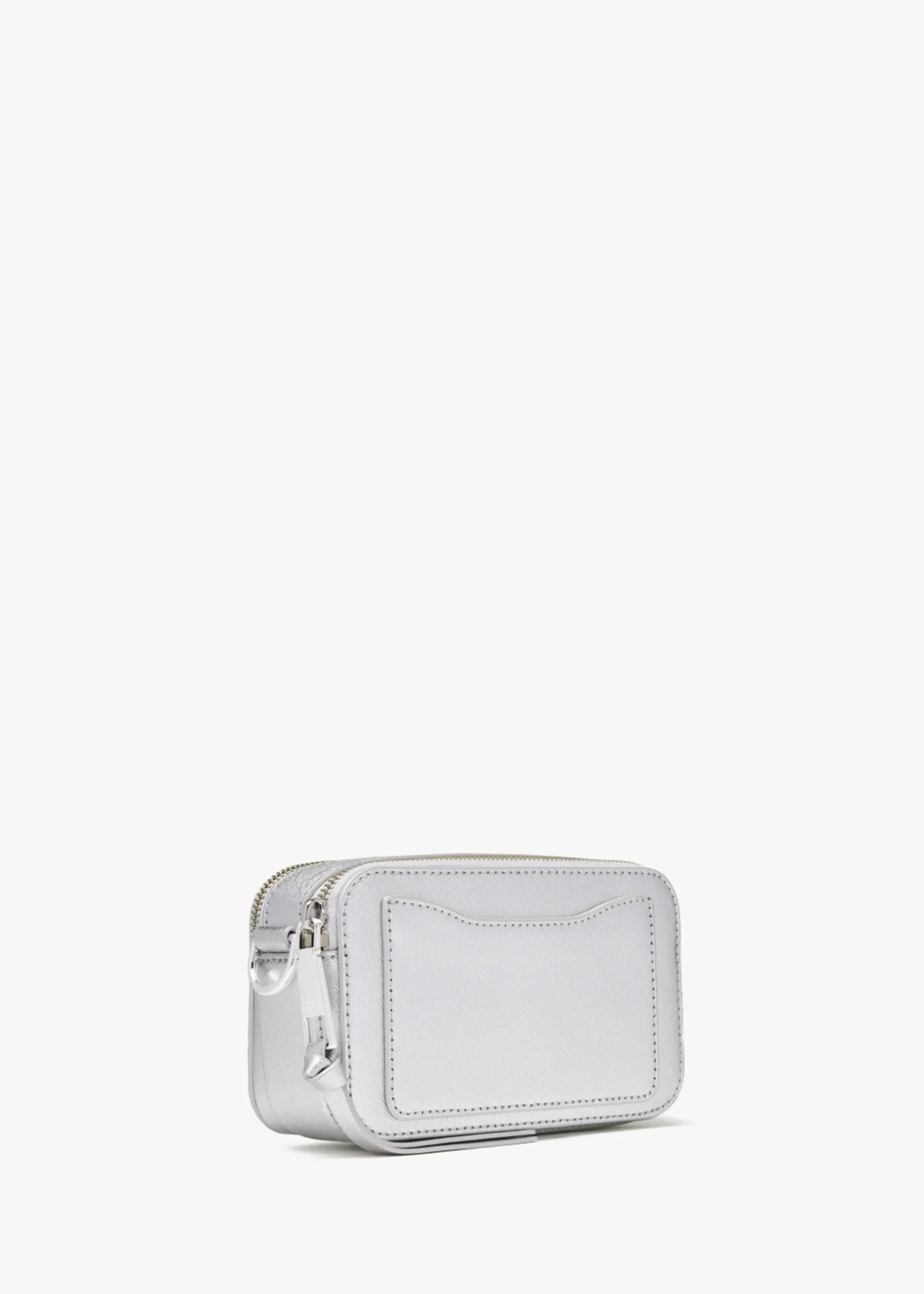 Outlet MARC JACOBS The Snapshot DTM Silver Leather Camera Bag