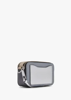 Sale MARC JACOBS The Snapshot Wolf Grey Multi Leather Camera Bag