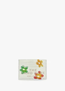 Outlet MARC JACOBS The Wild Daisy White Multi Leather Card Case