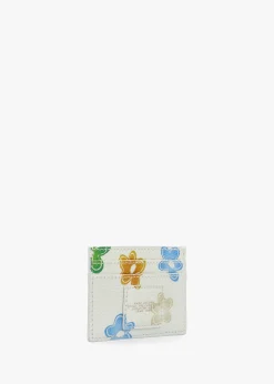 Outlet MARC JACOBS The Wild Daisy White Multi Leather Card Case