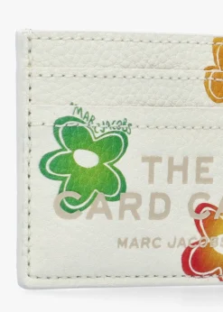 Outlet MARC JACOBS The Wild Daisy White Multi Leather Card Case