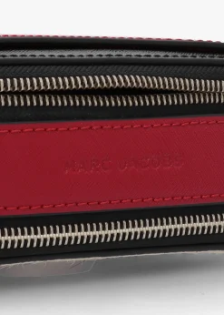 Hot MARC JACOBS The Zebra Calf Hair Snapshot Black & White Leather Camera Bag