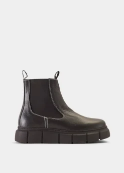 Fashion SHOE THE BEAR Tove Bicolour Black Leather Chelsea Boot