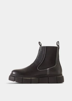 Fashion SHOE THE BEAR Tove Bicolour Black Leather Chelsea Boot