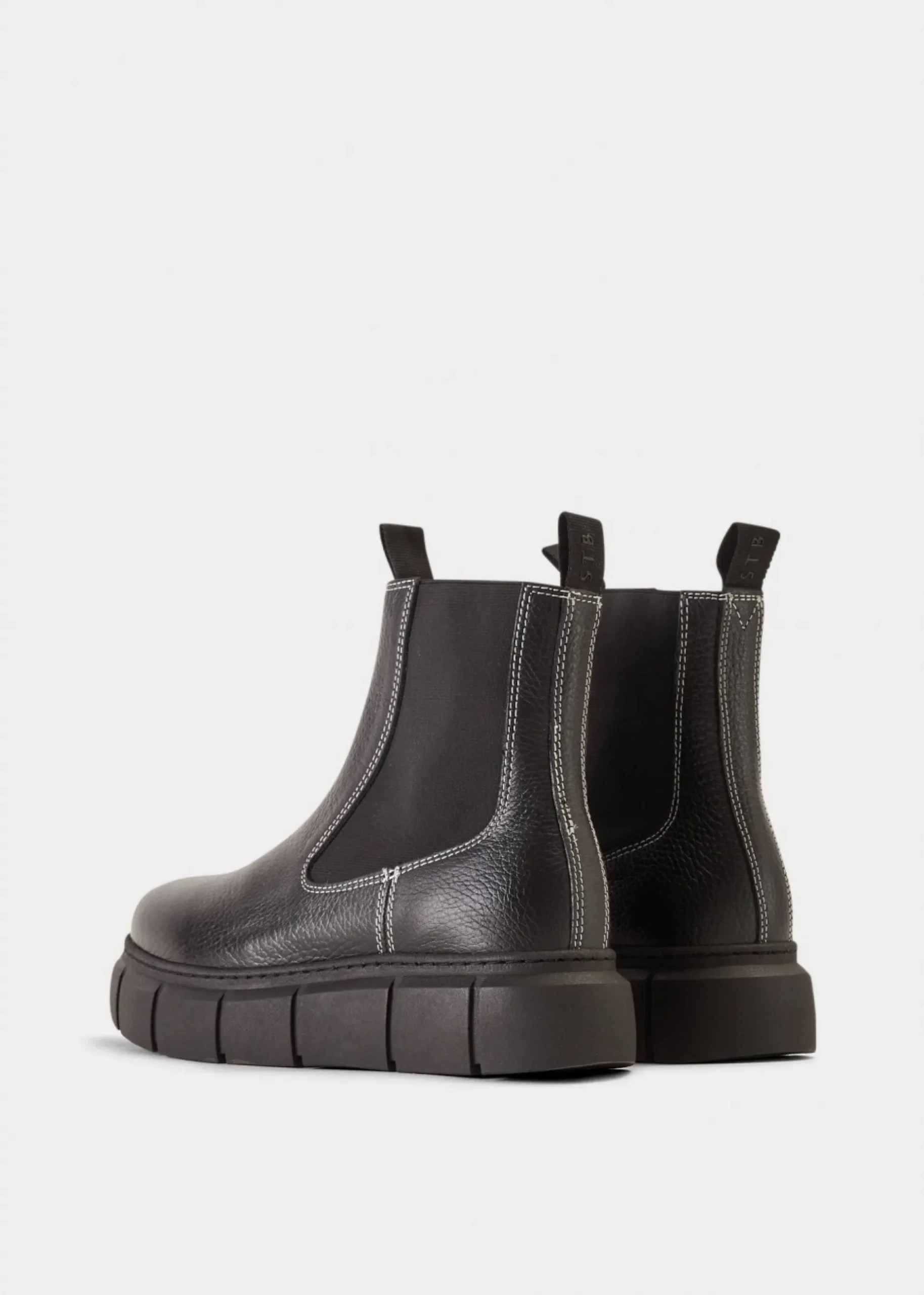 Fashion SHOE THE BEAR Tove Bicolour Black Leather Chelsea Boot