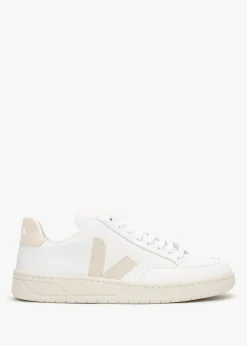 Hot VEJA V-12 Leather Extra White Sable Trainers