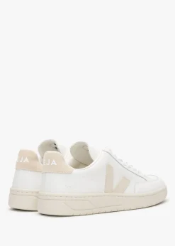 Hot VEJA V-12 Leather Extra White Sable Trainers