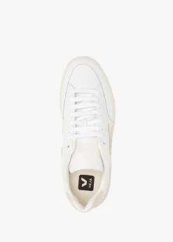 Hot VEJA V-12 Leather Extra White Sable Trainers