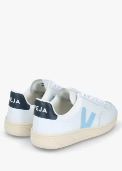 Best VEJA V-12 Leather Extra White Steel Nautico Trainers