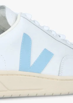 Best VEJA V-12 Leather Extra White Steel Nautico Trainers