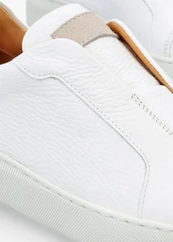 Online DANIEL Viola White Leather Low Profile Trainers