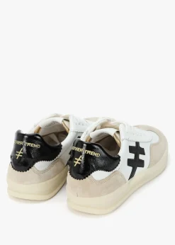 New ANOTHER TREND White Leather & Suede Trainers