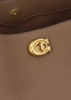 Online COACH Willow Soft Dark Stone Bucket Bag