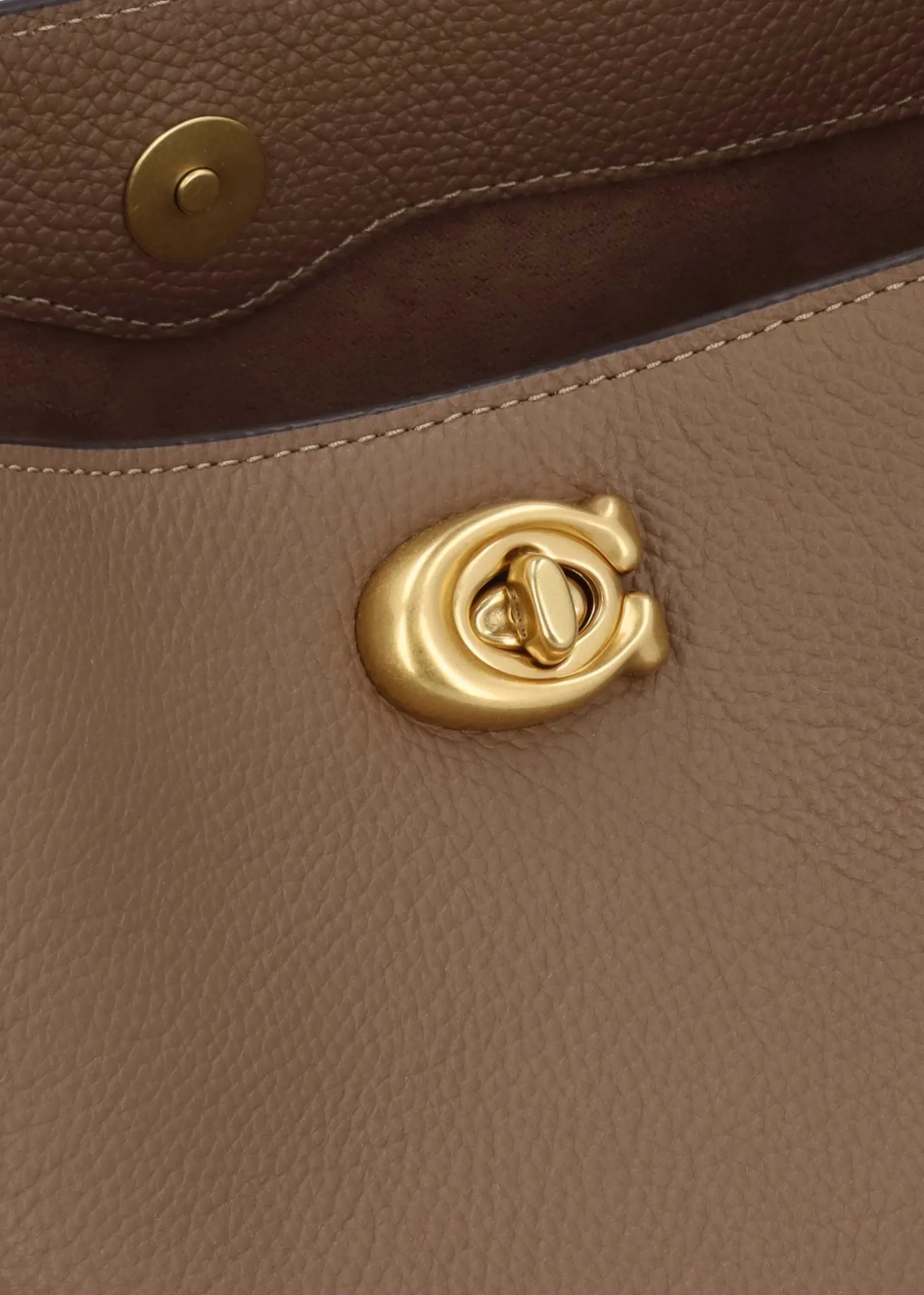 Online COACH Willow Soft Dark Stone Bucket Bag