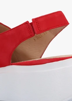 Online WONDERS Winger Rojo Suede Knotted Sling Back Moccasins