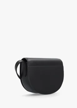 Outlet LAUREN RALPH LAUREN Witley Medium Black Leather Cross-Body Bag