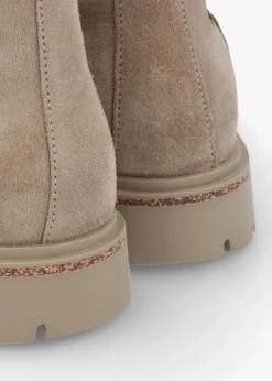 Fashion BIRKENSTOCK Women’s Highwood Taupe Suede Chelsea Boots