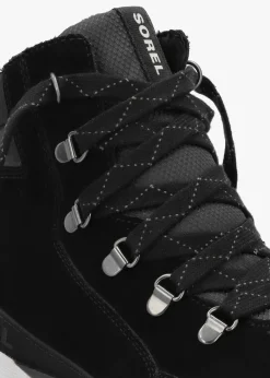 Discount SOREL Women's Kinetic™ Impact Conquest Plus Waterproof Black Sea Salt Ankle Boots